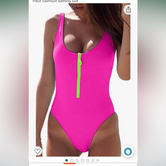 Neon Pink One Piece - Picture 1 of 2